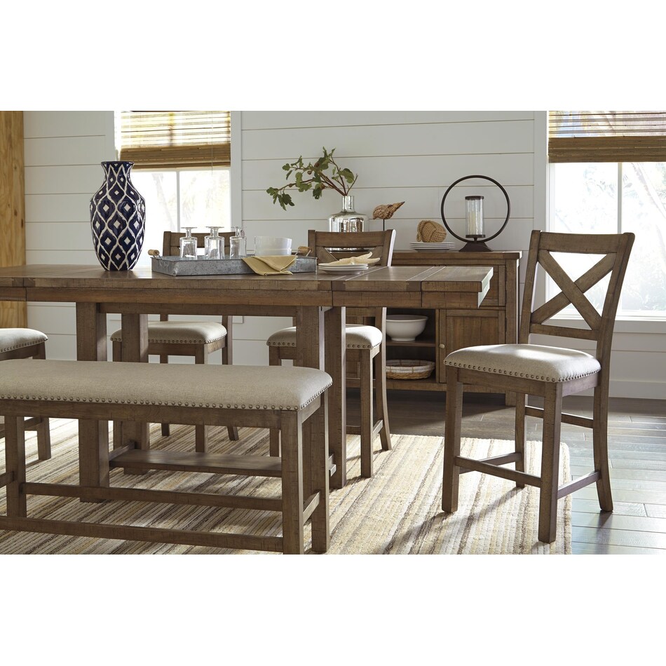 moriville beige bench   