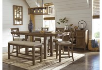 moriville beige bench   