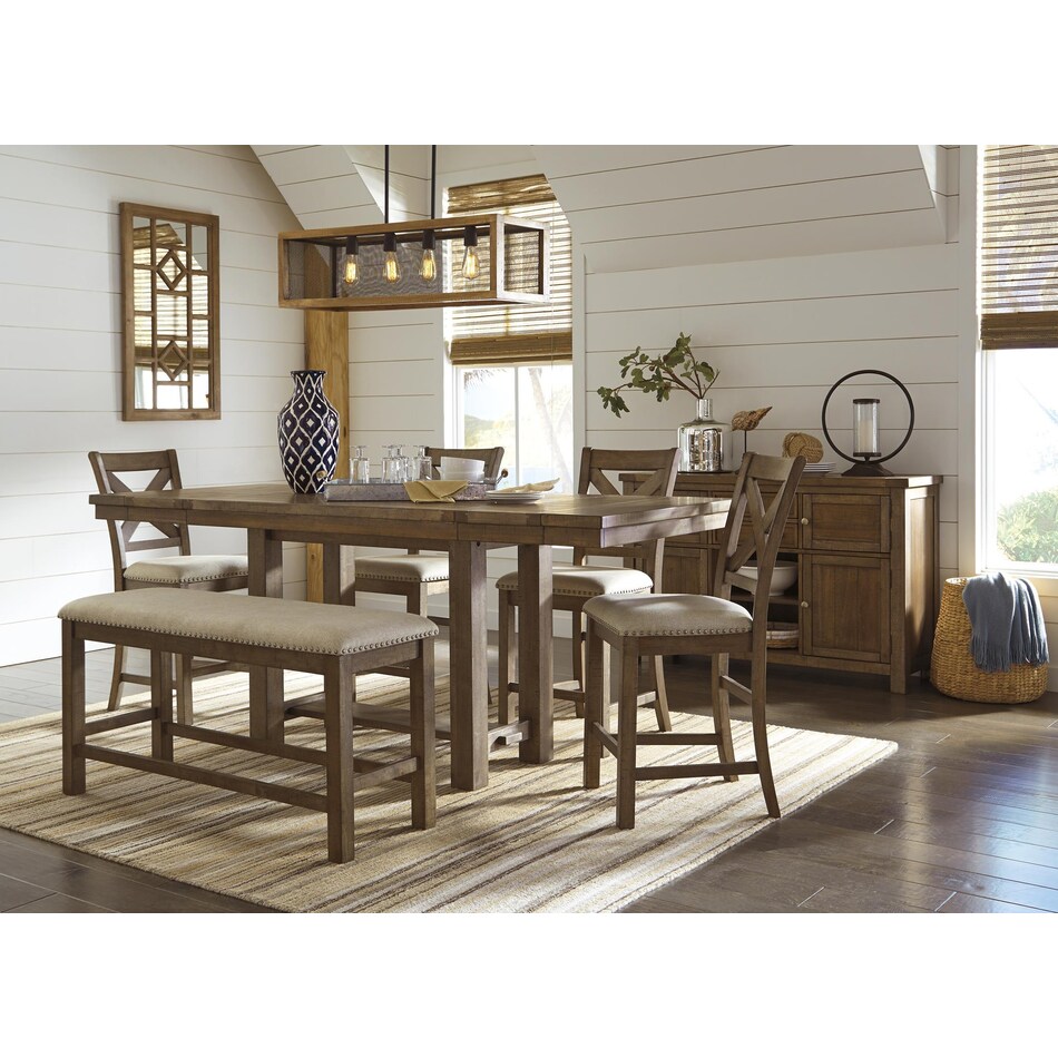 moriville beige bench   