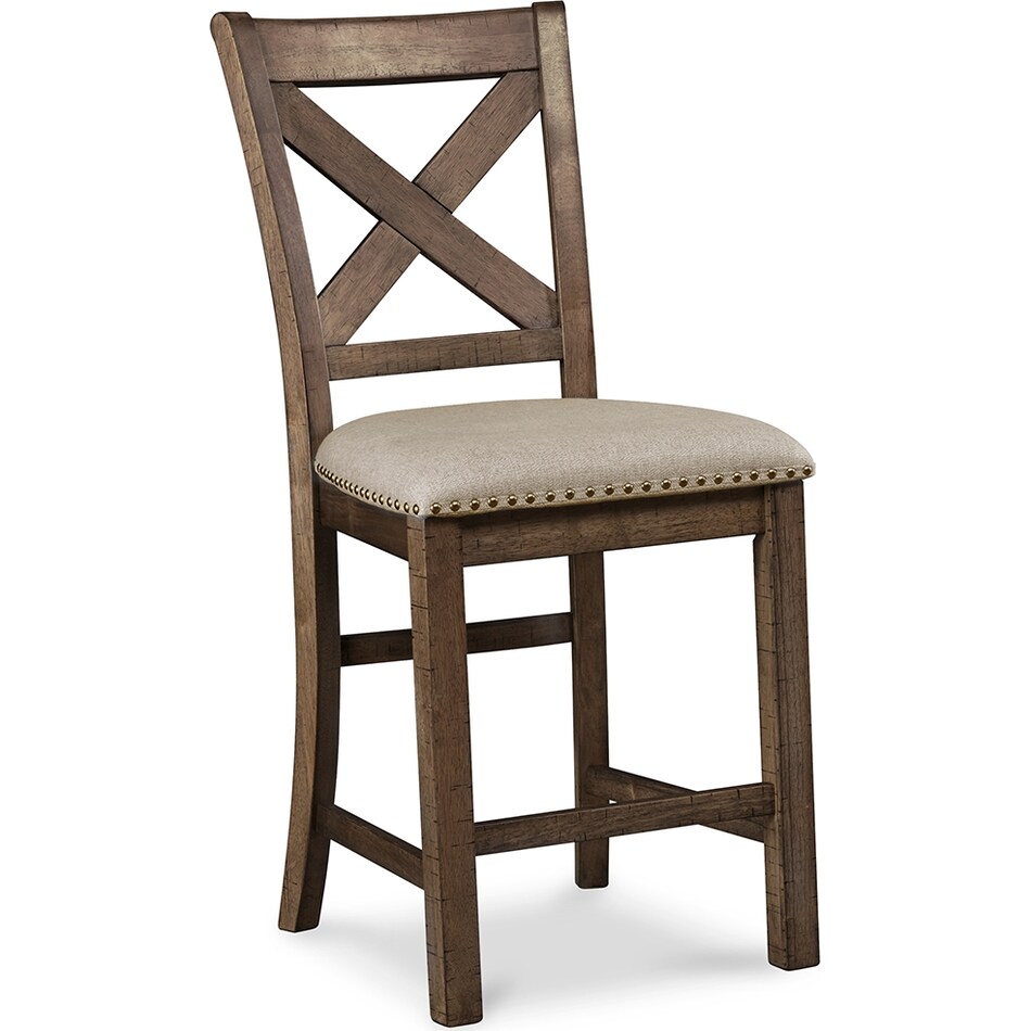 moriville beige counter chair   