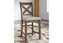 moriville beige counter chair   