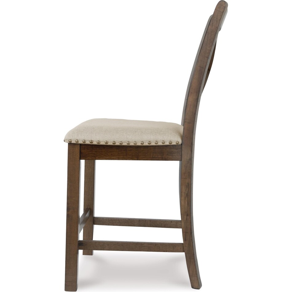 moriville beige counter chair   