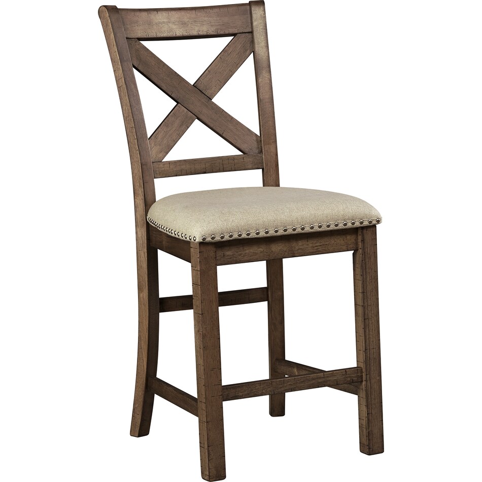 moriville beige counter chair   