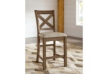moriville beige counter chair   