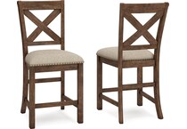 moriville beige counter chair   