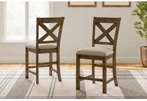 moriville beige counter chair   