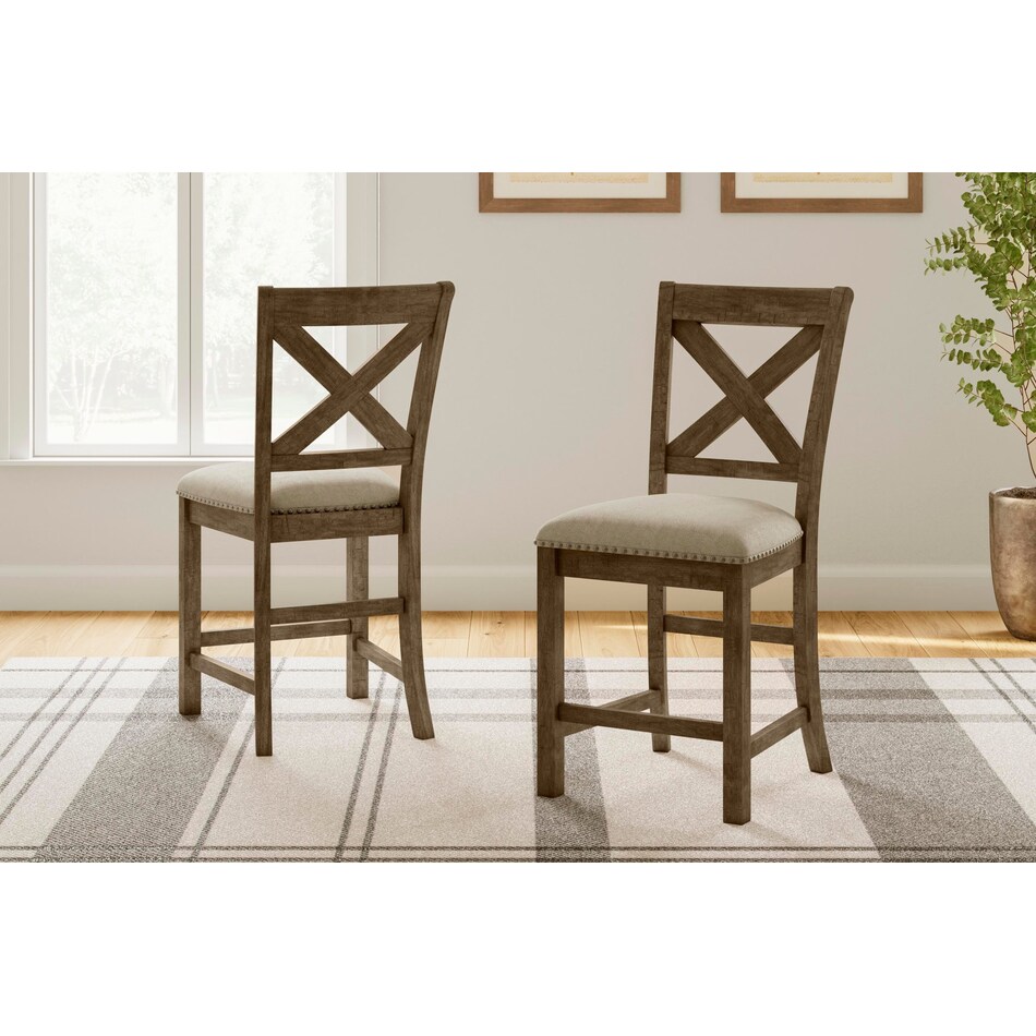 moriville beige counter chair   