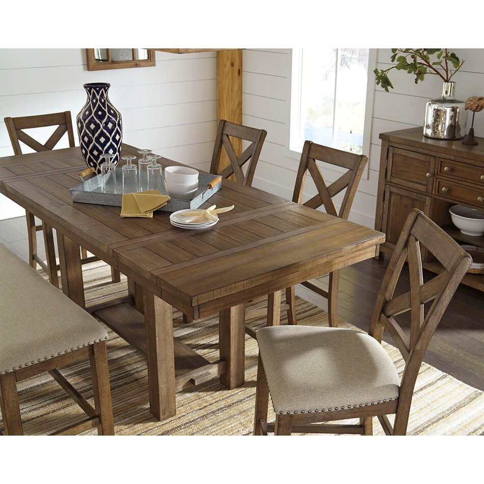 moriville grayish brown counter table  counter table top   