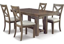moriville grayish brown table table top   