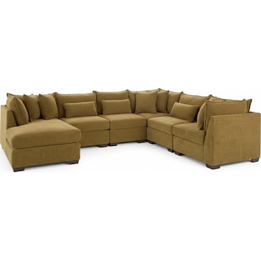 MORRIS MOD II 6 PEICE SECTIONAL WITH CHAISE