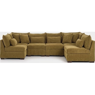 MORRIS MOD II 6 PEICE SECTIONAL