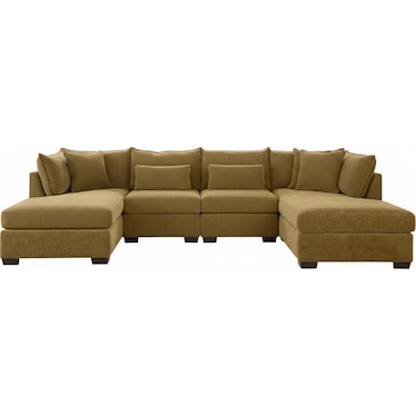 MORRIS MOD II 4 PEICE SECTIONAL WITH 2 CHAISES
