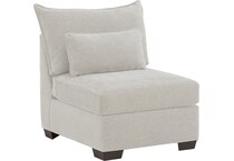 morris mod ii ivory armless chair   