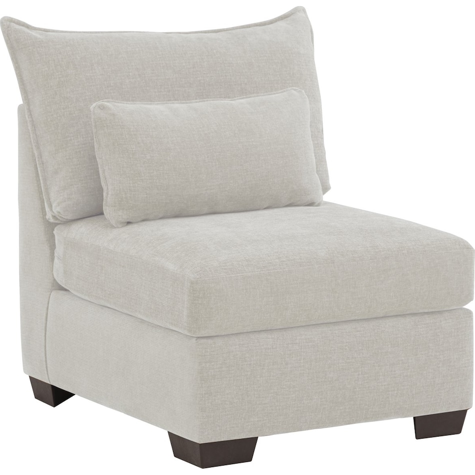 morris mod ii ivory armless chair   