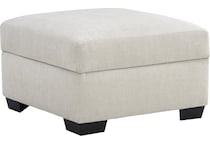 morris mod ii ivory ottoman   