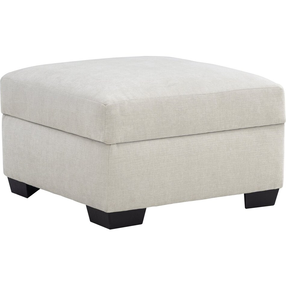 morris mod ii ivory ottoman   