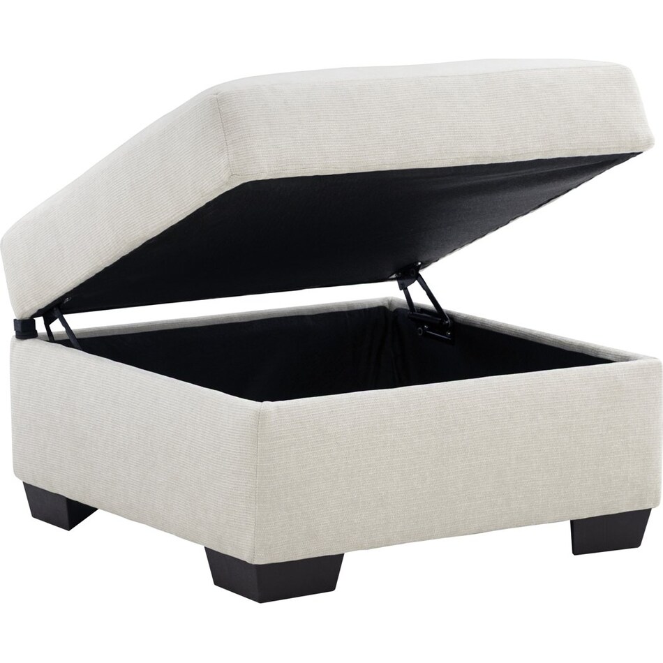 morris mod ii ivory ottoman   