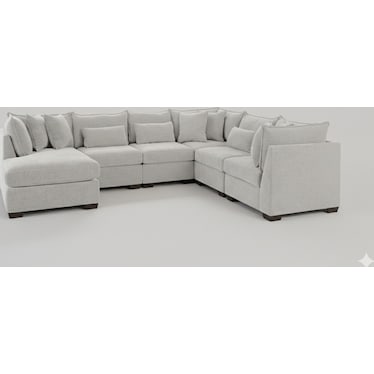 MORRIS MOD II 6 PEICE SECTIONAL WITH CHAISE