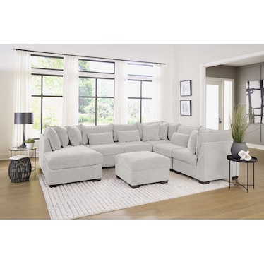 MORRIS MOD II 6 PEICE SECTIONAL WITH CHAISE