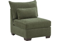 morris mod ii olive armless chair   