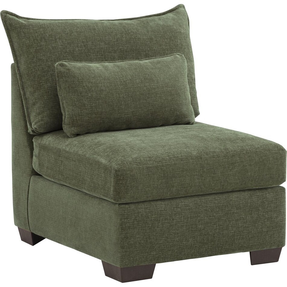morris mod ii olive armless chair   