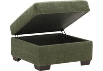 morris mod ii olive ottoman   