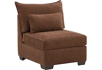 morris mod ii rust armless chair   