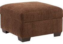 morris mod ii rust ottoman   