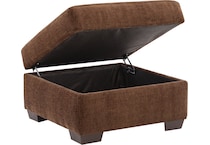 morris mod ii rust ottoman   
