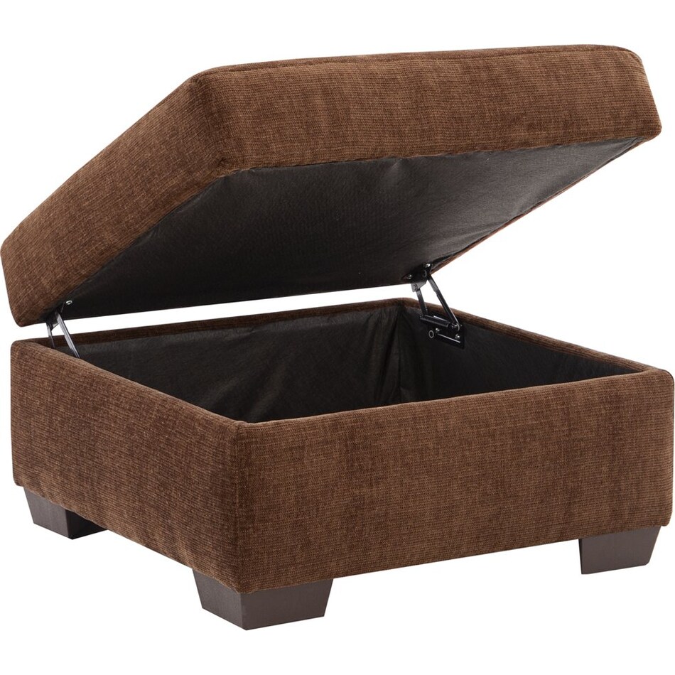 morris mod ii rust ottoman   