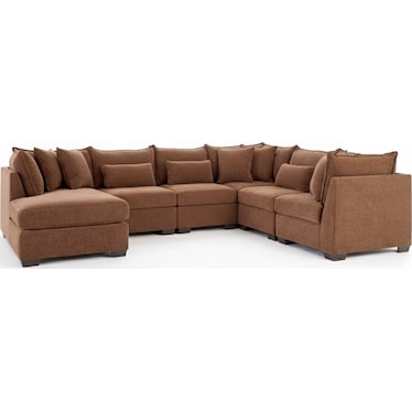 MORRIS MOD II 6 PEICE SECTIONAL WITH CHAISE