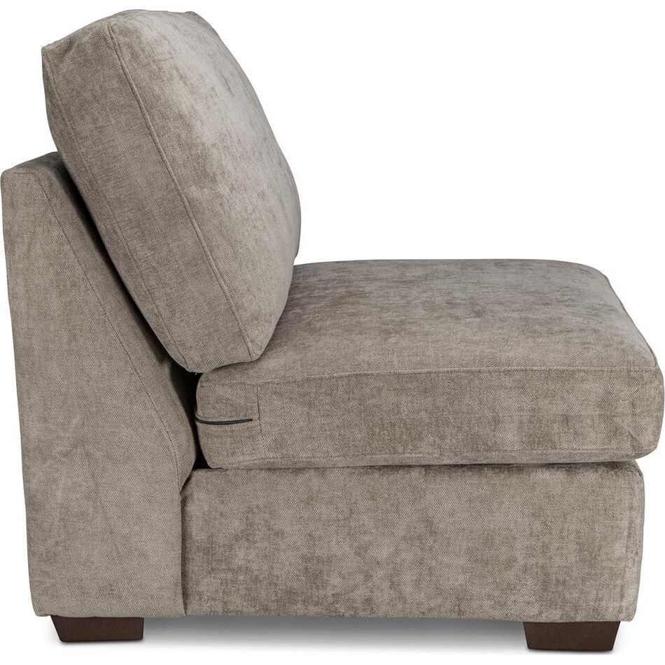 morris mod sand armless chair   