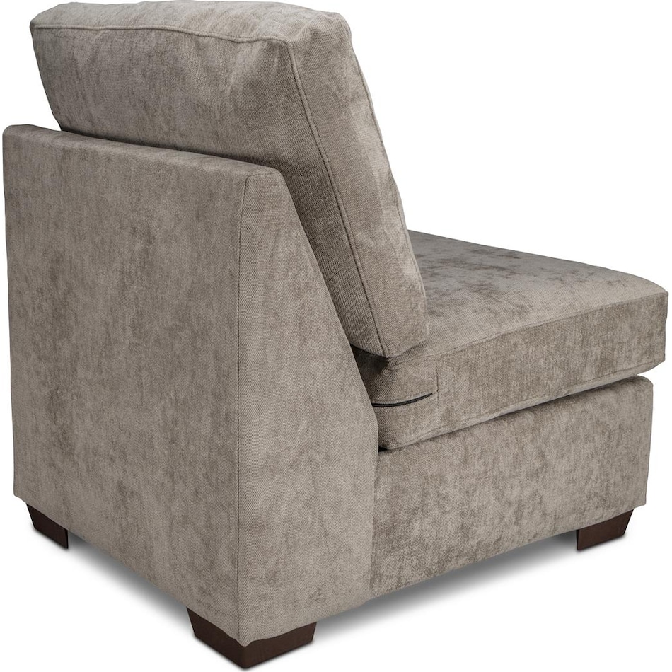 morris mod sand armless chair   