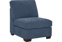 morris mod slate armless chair   