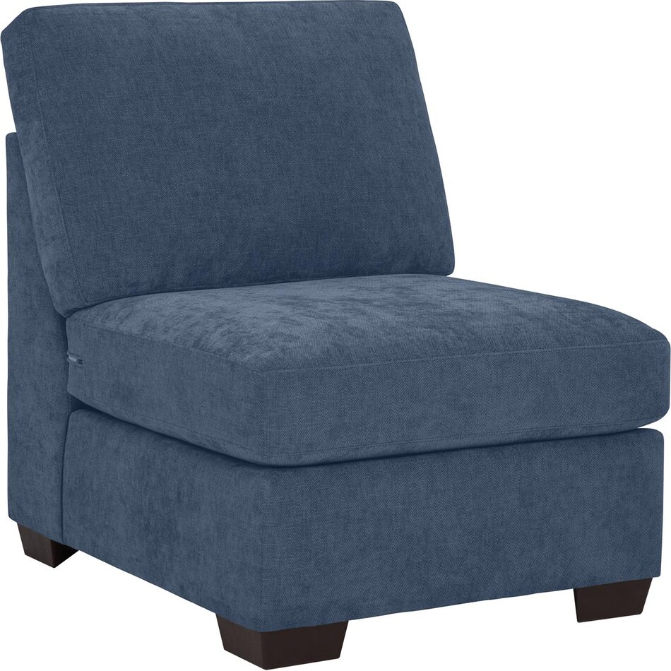 morris mod slate armless chair   