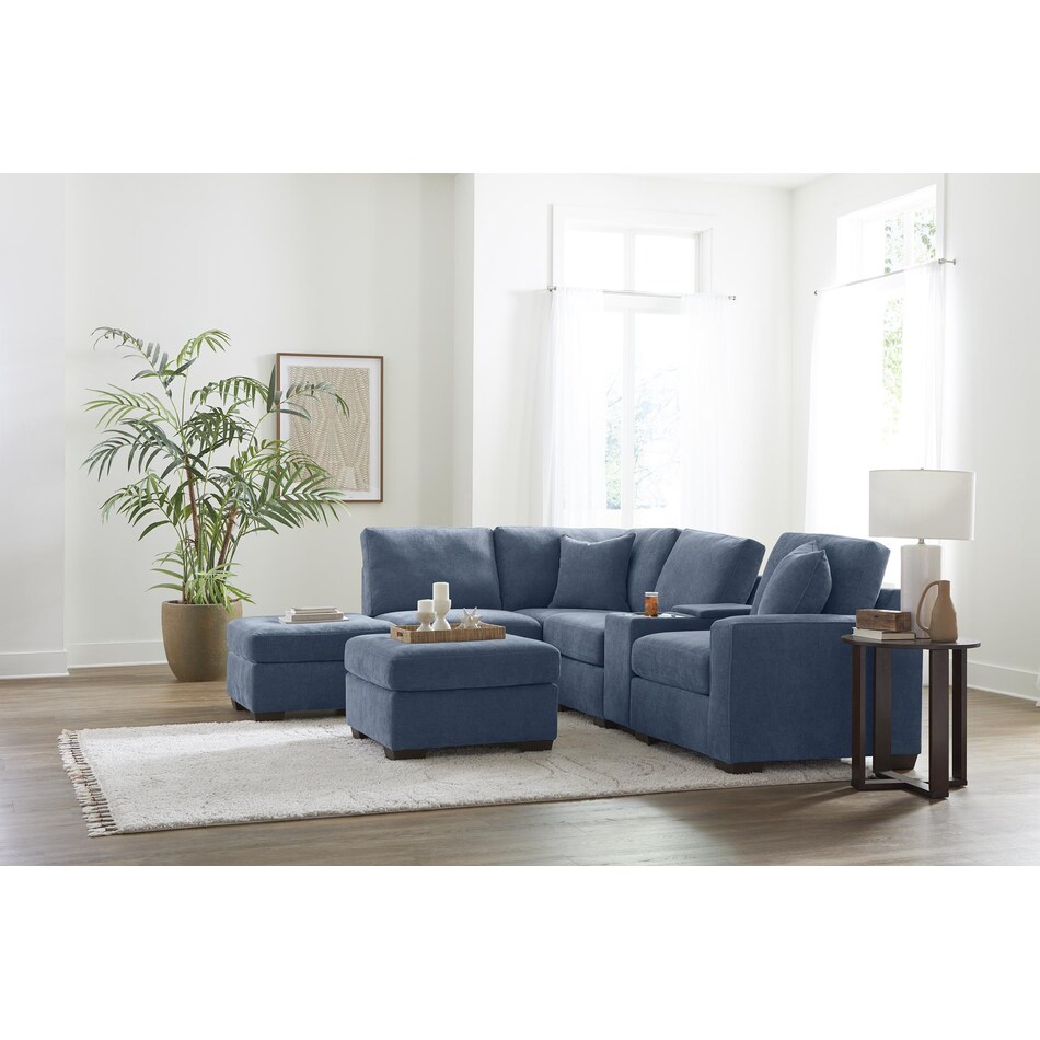 morris mod slate ottoman   