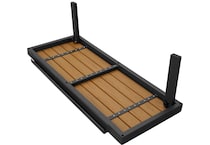 mosaic anthracite gray end table   