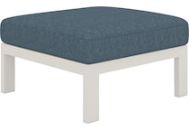 mosaic azul ottoman   