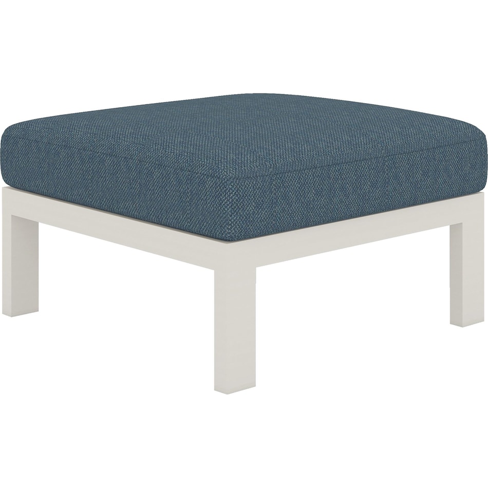 mosaic azul ottoman   