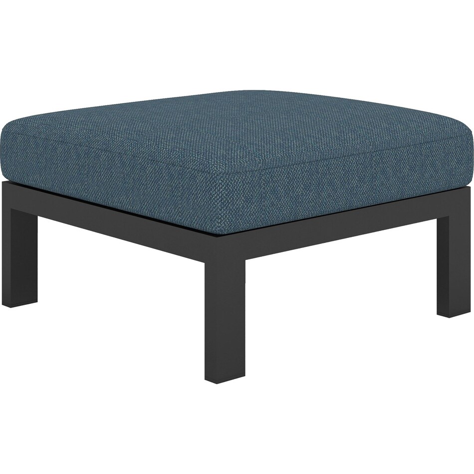 mosaic azul ottoman   