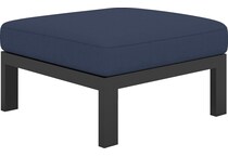 mosaic dr navy ottoman   