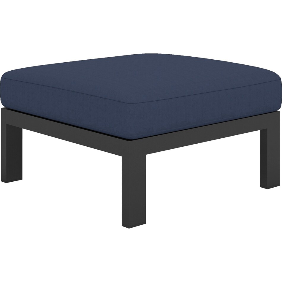 mosaic dr navy ottoman   