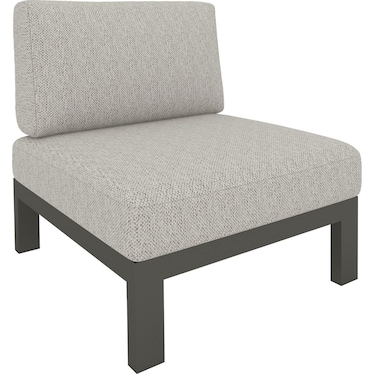 MOSAIC MODULAR ARMLESS CHAIR GRAY