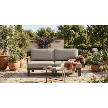 MOSAIC MODULAR WOOD ARM LOVESEAT