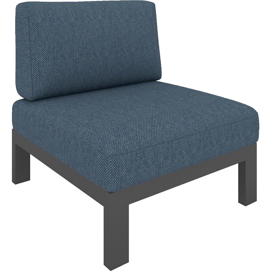 mosaic gray blue chair   