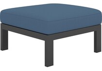 mosaic sea blue ottoman   