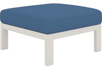 mosaic sea blue ottoman   