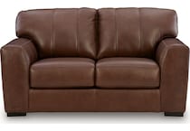 mossano canyon leather loveseat   