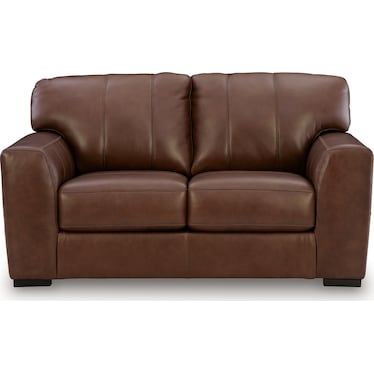 MOSSANO LEATHER LOVESEAT