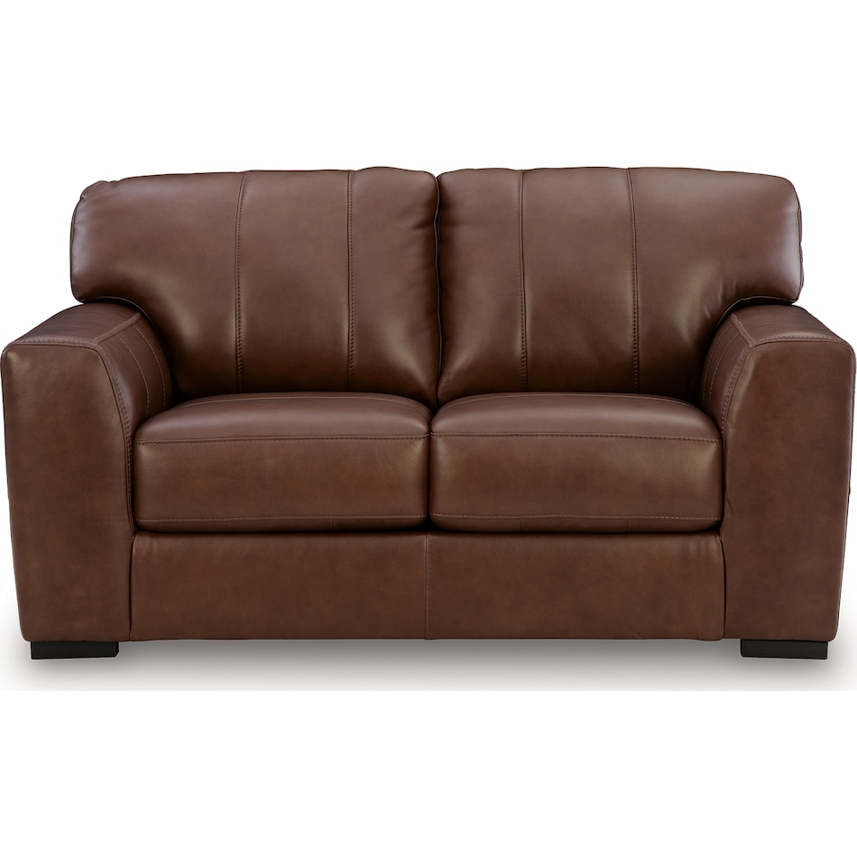 mossano canyon leather loveseat   